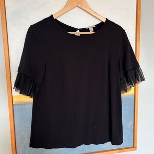 Halogen Ruffle Sleeve Top